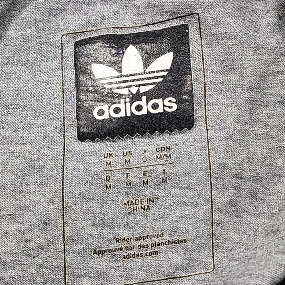 Adidas Shirt Adult Large Gray Graphic Hawaiian Short Sleeve Outdoor Sports Mens